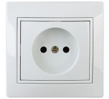 Розетка СП Plano 2P 1-201-01 16А-250В IP20 бел. Intro Б0027607