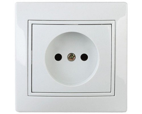 Розетка СП Plano 2P 1-201-01 16А-250В IP20 бел. Intro Б0027607