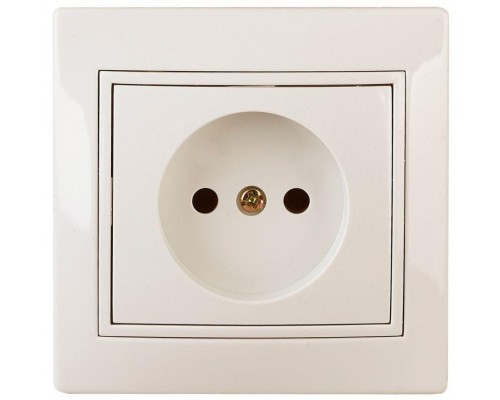 Розетка СП Plano 2P 1-201-02 16А-250В IP20 сл. кость Intro Б0027608