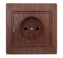 Розетка СП Plano 2P 1-201-10 16А-250В IP20 венге Intro Б0030056