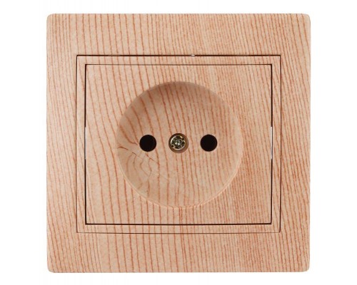 Розетка СП Plano 2P 1-201-11 16А-250В IP20 сосна Intro Б0030057