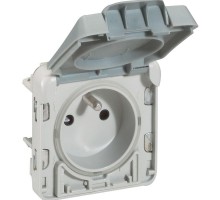 Розетка СП Plexo 2К+3 франц. станд. авт. защ. крышка Leg 069555