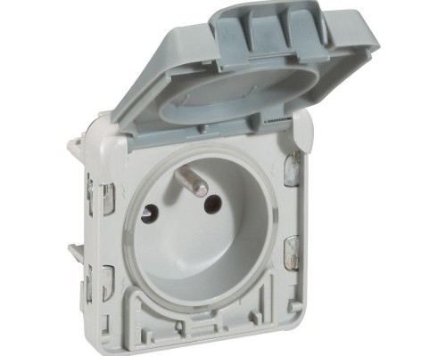 Розетка СП Plexo 2К+3 франц. станд. авт. защ. крышка Leg 069555