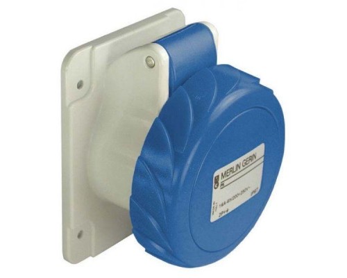 Розетка СП прям. 125А 220В 2P+E винт. клеммы IP67 SchE 81690