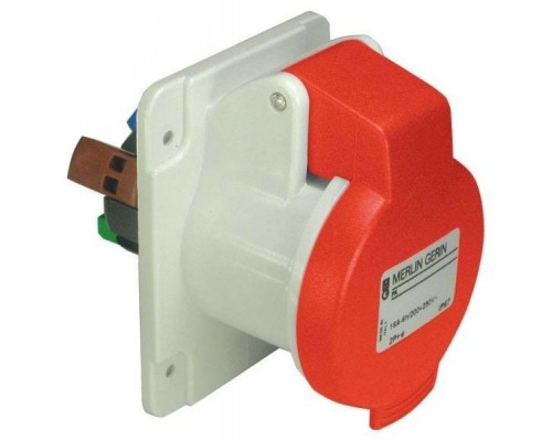 Розетка СП прям. 16А 380В 3P+N+E быстр. соед. IP44 SchE PKY16G435