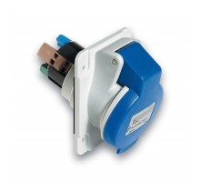 Розетка СП угл. 16А 220В 2P+E быстр. соед. IP44 SchE PKY16F423
