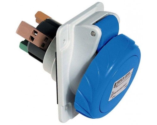 Розетка СП угл. 16А 220В 2P+E быстр. соед. IP67 SchE PKY16F723