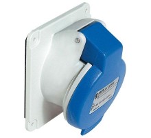 Розетка СП угл. 16А 220В 2P+E винт. клеммы IP44 SchE PKF16F423