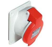 Розетка СП угл. 16А 380В 3P+N+E винт. клеммы IP44 SchE PKF16F435