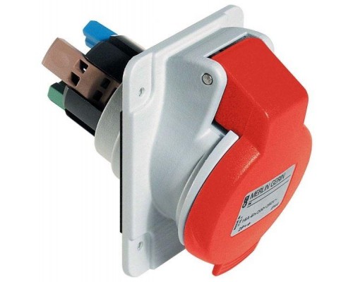 Розетка СП угл. 32А 380В 3P+E быстр. соед. IP44 SchE PKY32F434