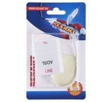 Розетка телефонная на стену ADSL сплиттер 6Р-4С (RJ-11) блист. Rexant 06-0103-B
