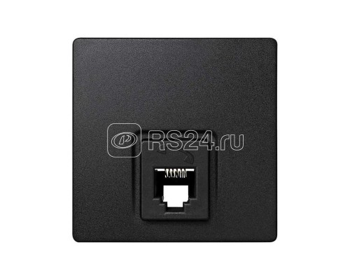 Розетка телефонная ОП Simon73 Loft RJ12 графит Simon 73481-62
