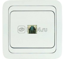 Розетка телефонная СП 16А IP20 Mimoza бел. /бел. Makel 12014