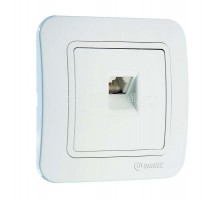 Розетка телефонная СП Lillium 16А IP20 евро бел./бел. Makel 70014