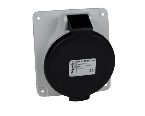 Розетка угловая 32А5P 500В 7H быстр. IP44 SchE PKY32F445