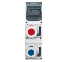 Розетка встраиваемая 16А 230В 2К+3 с блок. IP67 Leg 057320