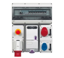 Розетка встраиваемая 16А 380В 3К+Н+З с блок. IP44 Leg 057302