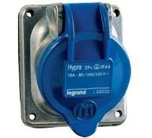 Розетка встраиваемая Hypra 16А 230В 3К+Н+З IP44 Leg 052034