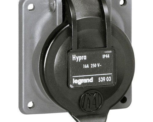 Розетка встраиваемая Hypra 16А 250В 2К+3 IP44 Leg 053903