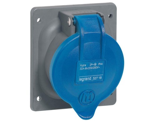 Розетка встраиваемая Hypra 32А 230В 2К+3 IP44 Leg 052718