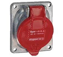 Розетка встраиваемая Hypra 63А 400В 3K+3 IP44 Leg 053833