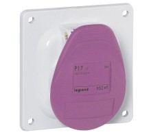Розетка встраиваемая P17 16А 24В 2P IP44 Leg 055245