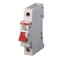 Рубильник 1п E201r 125А рычаг красн. ABB 2CDE281001R0125