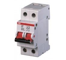 Рубильник 2п E202r 100А рычаг красн. ABB 2CDE282001R0100