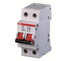 Рубильник 2п E202r 125А рычаг красн. ABB 2CDE282001R0125