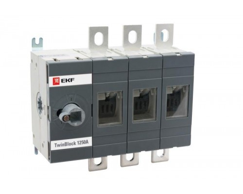 Рубильник 3п 1250А без рукоятки управления TwinBlock PROxima EKF tb-s-1250-3p