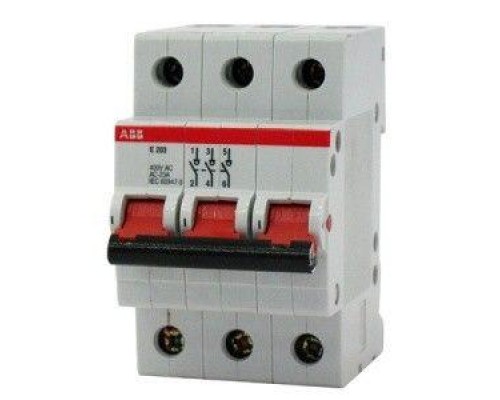 Рубильник 3п E203r 80А рычаг кр. ABB 2CDE283001R0080