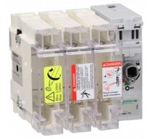 Рубильник 3п GS1 120А с предохранителем 22х58 SchE GS2K3