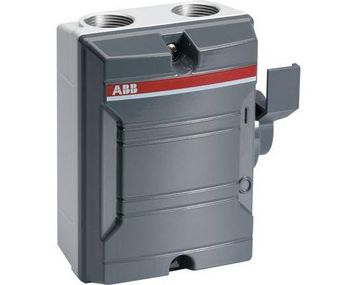 Рубильник 3п KSE340 TPN 40А в боксе упр. сбоку алюм. ABB 2CMA142415R1000