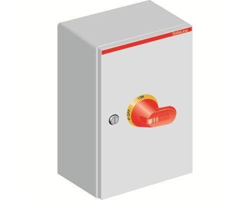 Рубильник 3п OTL125BA3U 125А(АС23А) жел.-красн. ручка в боксе ABB 1SCA022563R0330