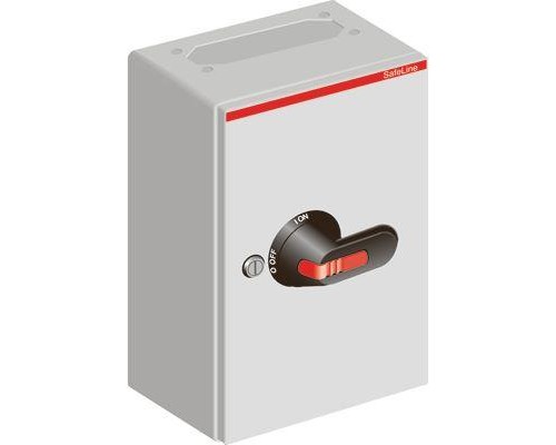Рубильник 3п OTL36T3B 38А 1НО 2хМ25+М16 доп. конт. в метал. боксе ABB 1SCA022571R9310