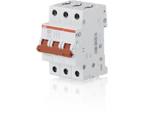 Рубильник 3П SD203/63 рычаг крас. ABB 2CDD283101R0063