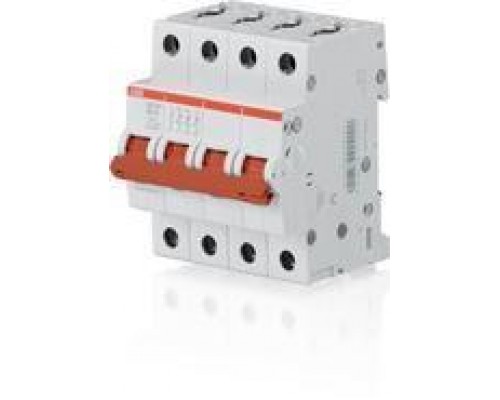 Рубильник 4п SD204/63 рычаг красн. ABB 2CDD284101R0063