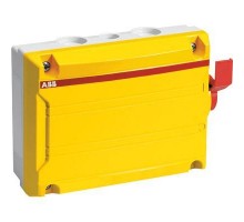 Рубильник 6п BWS625 Y TPN 25А в боксе с доп. конт. IP65 ABB 2CMA142428R1000