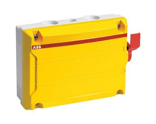 Рубильник 6п BWS625 Y TPN 25А в боксе с доп. конт. IP65 ABB 2CMA142428R1000