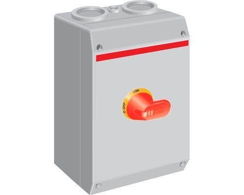Рубильник 6п OTP125BA6M 125А 4хМ50+2хМ16 жел.-красн. ручка в боксе ABB 1SCA022812R7690