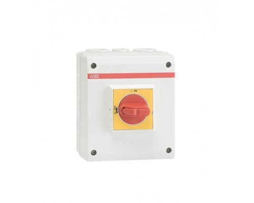 Рубильник OTP32BA4M 2хM25+M16 красн/жел. рукоятка в боксе ABB 1SCA022459R6780
