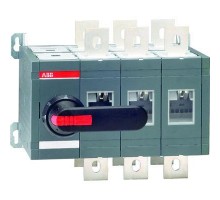Рубильник реверсивный OT400E03CLP с ручкой переключение без разрыва тока ABB 1SCA108641R1001
