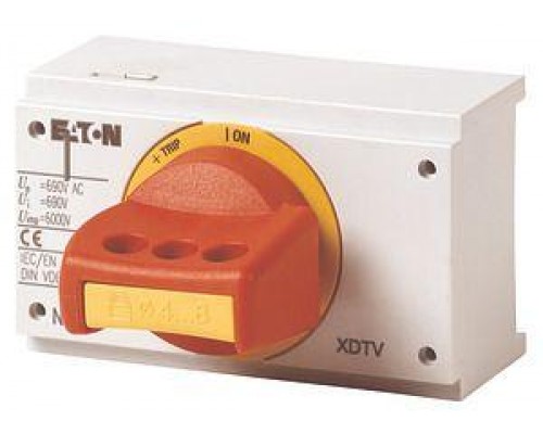 Ручка поворотная с замком на ручке размер 1 NZM1-XDTVR красно-жел. EATON 260142