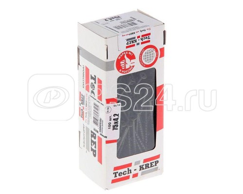 Саморез 4.2х75 гипсокартон-дерево (уп.100шт) коробка Tech-Krep 102127