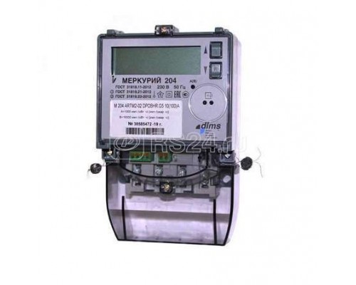 Счетчик Меркурий 204 ARTM2-02 POBR.G5 1ф многотариф. Моск. вр. Инкотекс М0000048459