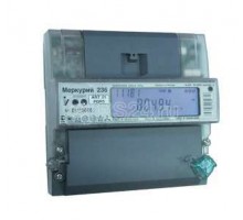 Счетчик Меркурий 236 ART-03 PQRS 3ф 5-10А 0.5s/1.0 класс точн. многотариф.; оптопорт RS485 ЖКИ DIN-рейка Моск.вр. Инкотекс М0000044714