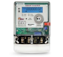 Счетчик НЕВА МТ 114 AS RF2P 1ф 5-60А 230В 1 класс точн. подсветка ЖКИ; радио; модем ZigBee; EIA 485; профиль мощности; журнал событий; 3 винта Моск. вр. Тайпит 6116157