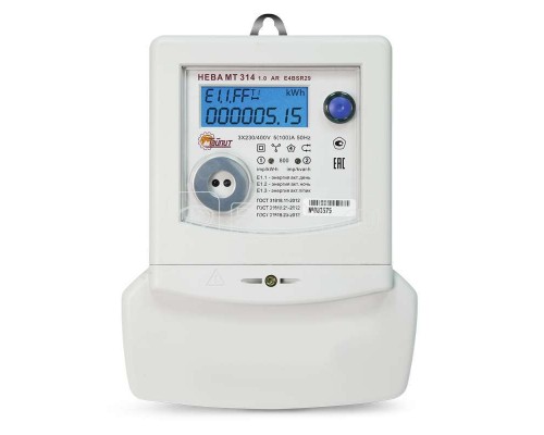 Счетчик НЕВА МТ 314 1.0 AR E4BSR29 3ф физ. лица Екат. вр. Тайпит 6119363
