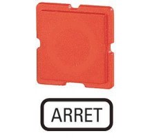 Шильдик ARRET 310TQ25 красн. EATON 091446