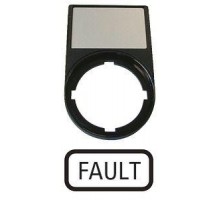 Шильдик FAULT с держателем 30х50 M22S-ST-GB8 черн. EATON 216498